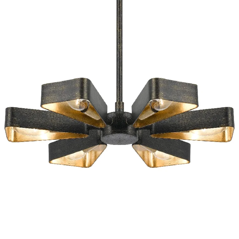 Chandeliers with Multiple Lights for Maximum IlluminationChandeliers with Multiple Lights for Maximum Illumination6 Light English Bronze + Antique Gold Industrial Mini Chandelier - C193-594-EB-GA Chandeliers with Multiple Lights for Maximum IlluminationChandeliers with Multiple Lights for Maximum Illumination6 Light English Bronze + Antique Gold Industrial Mini Chandelier - C193-594-EB-GA