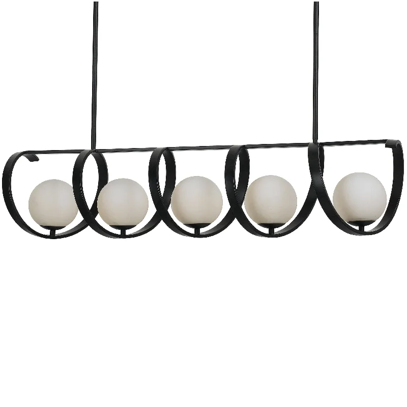 Small Chandeliers for Compact RoomsSmall Chandeliers for Compact Rooms5 Light Matte Black Mid Century Modern Chandelier - C193-6465-MK