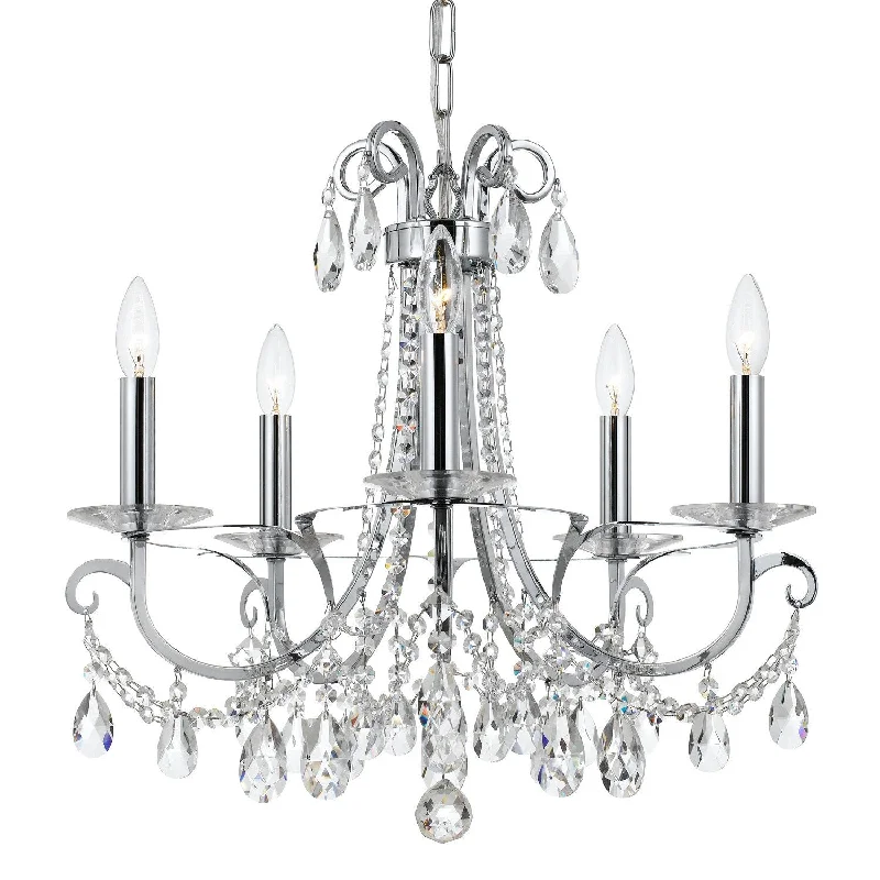 Traditional Brass Chandeliers for Classic InteriorsTraditional Brass Chandeliers for Classic Interiors5 Light Polished Chrome Transitional  Modern Chandelier Draped In Clear Hand Cut Crystal - C193-6825-CH-CL-MWP