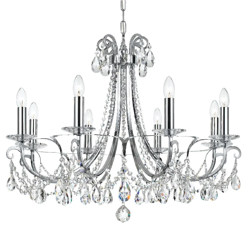 Chandeliers with Pendant Lights for a Stylish LookChandeliers with Pendant Lights for a Stylish Look8 Light Polished Chrome Transitional Modern Chandelier Draped In Clear Swarovski Strass Crystal - C193-6828-CH-CL-S Chandeliers with Pendant Lights for a Stylish LookChandeliers with Pendant Lights for a Stylish Look8 Light Polished Chrome Transitional Modern Chandelier Draped In Clear Swarovski Strass Crystal - C193-6828-CH-CL-S