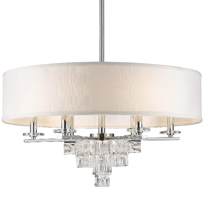 Chandeliers for Living Rooms to Create a Focal PointChandeliers for Living Rooms to Create a Focal Point6 Light Polished Chrome Mid Century Modern Chandelier Draped In Glass Ice Cubes - C193-6836-CH