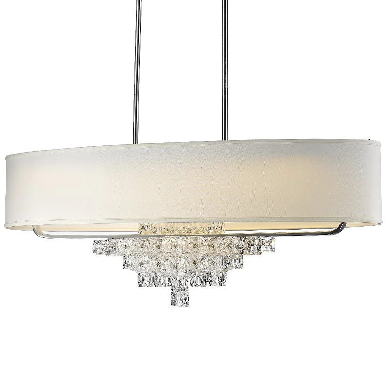 Mid - Century Modern Chandeliers for Vintage AppealMid - Century Modern Chandeliers for Vintage Appeal6 Light Polished Chrome Mid Century Modern Chandelier Draped In Glass Ice Cubes - C193-6837-CH