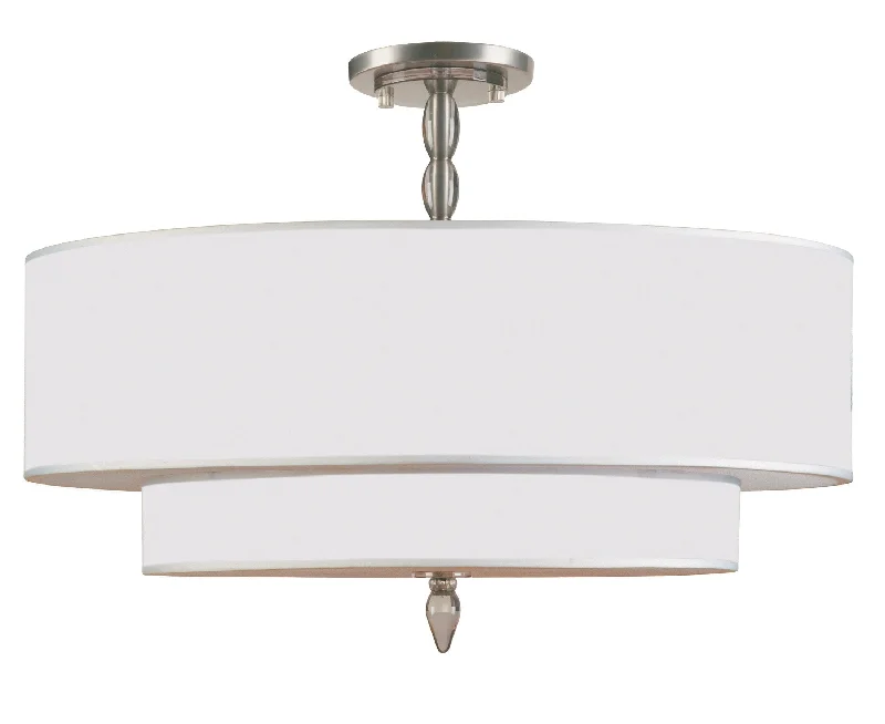 Oversized Chandeliers as a Statement Piece in Living RoomsOversized Chandeliers as a Statement Piece in Living Rooms5 Light Satin Nickel Transitional  Modern Ceiling Mount - C193-9507-SN_CEILING