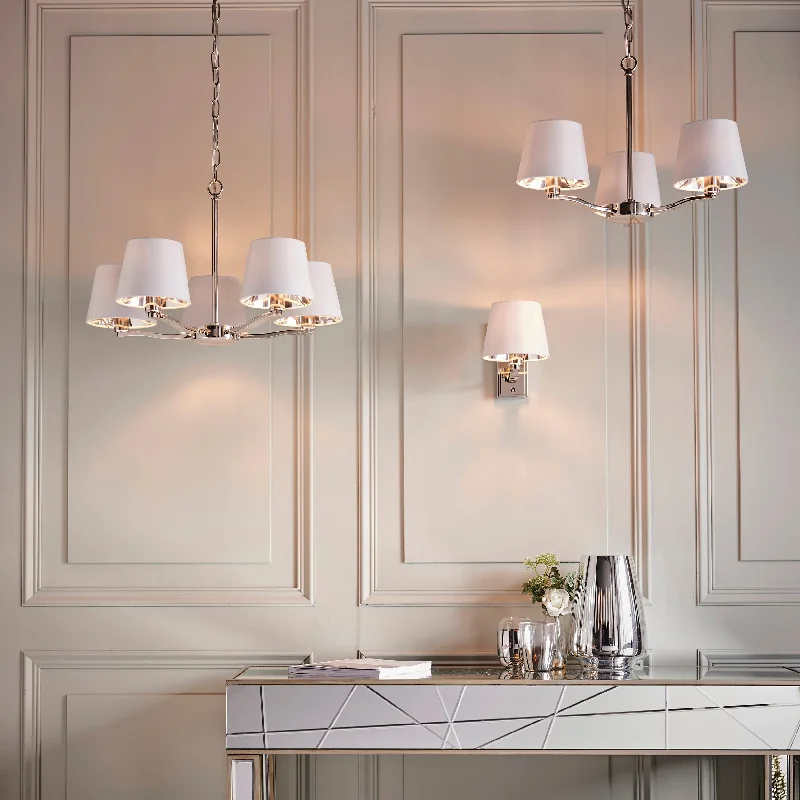 Chandeliers for Living Rooms to Create a Focal PointChandeliers for Living Rooms to Create a Focal PointEndon Harvey 5lt Pendant Bright Nickel