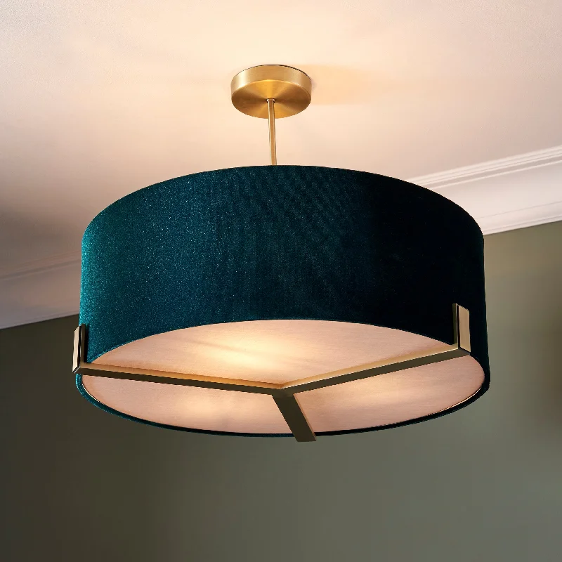 Modern Crystal Chandeliers for Contemporary HomesModern Crystal Chandeliers for Contemporary HomesEndon Hayfield 3lt Pendant Antique Brass & Fir