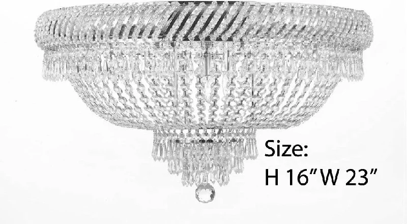 Industrial Iron Chandeliers for Loft - Inspired SpacesIndustrial Iron Chandeliers for Loft - Inspired SpacesFlush French Empire Crystal Chandelier H16 X Wd23 6 Lights Chandeliers Lighting Silver Fixture Pendant Ceiling Lamp Empire Flush - J10-flush/448/9 SILVER
