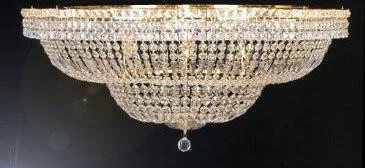 Oversized Chandeliers as a Statement Piece in Living RoomsOversized Chandeliers as a Statement Piece in Living RoomsFlush French Empire Crystal Chandelier Lighting H27.5" W44" - A93-Flush/Cg/454/24