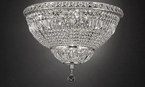 Ceiling - Mounted Chandeliers for Standard CeilingsCeiling - Mounted Chandeliers for Standard CeilingsFrench Empire Empress Crystal(Tm) Flush Chandelier Lighting H 13" W 24" - Cjd-Flush/Cs/2174/24