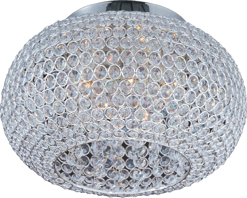 Mini Chandeliers for Adding Charm to Small SpacesMini Chandeliers for Adding Charm to Small SpacesGlimmer 5-Light Flush Mount Plated Silver - C157-39875BCPS