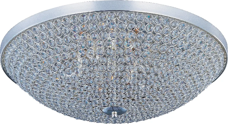 Mini Chandeliers for Adding Charm to Small SpacesMini Chandeliers for Adding Charm to Small SpacesGlimmer 6-Light Flush Mount Plated Silver - C157-39872BCPS