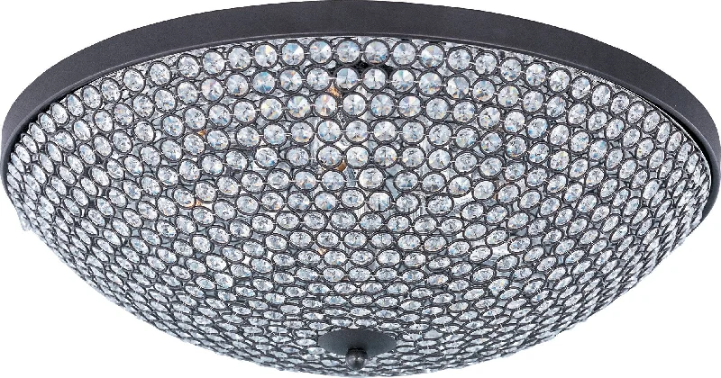 Chandeliers with Metal Frames in Copper FinishChandeliers with Metal Frames in Copper FinishGlimmer 9-Light Flush Mount Bronze - C157-39873BCBZ
