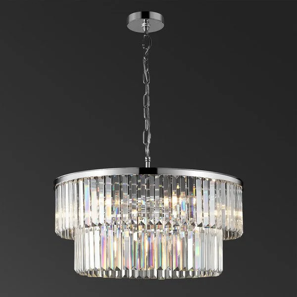 Chandeliers with Candle - Style Bulbs for a Classic AestheticChandeliers with Candle - Style Bulbs for a Classic AestheticKARISSA 2 TIER CHANDELIER