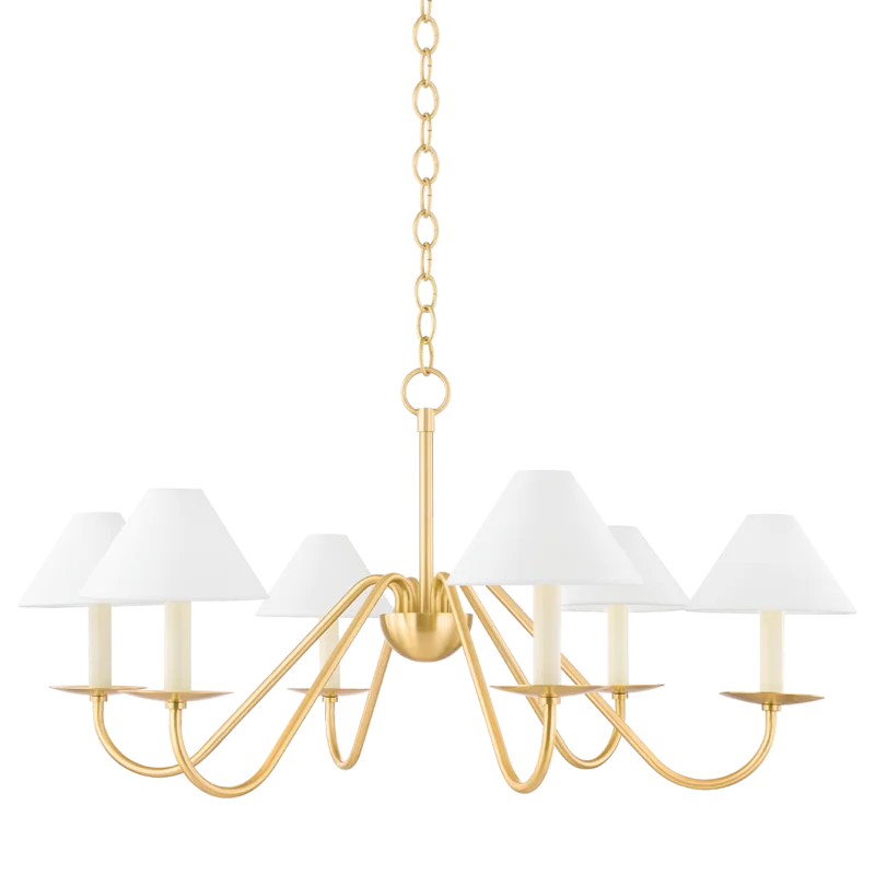 Chandeliers with Candle - Style Bulbs for a Classic AestheticChandeliers with Candle - Style Bulbs for a Classic AestheticLENORE 6 LIGHT CHANDELIER