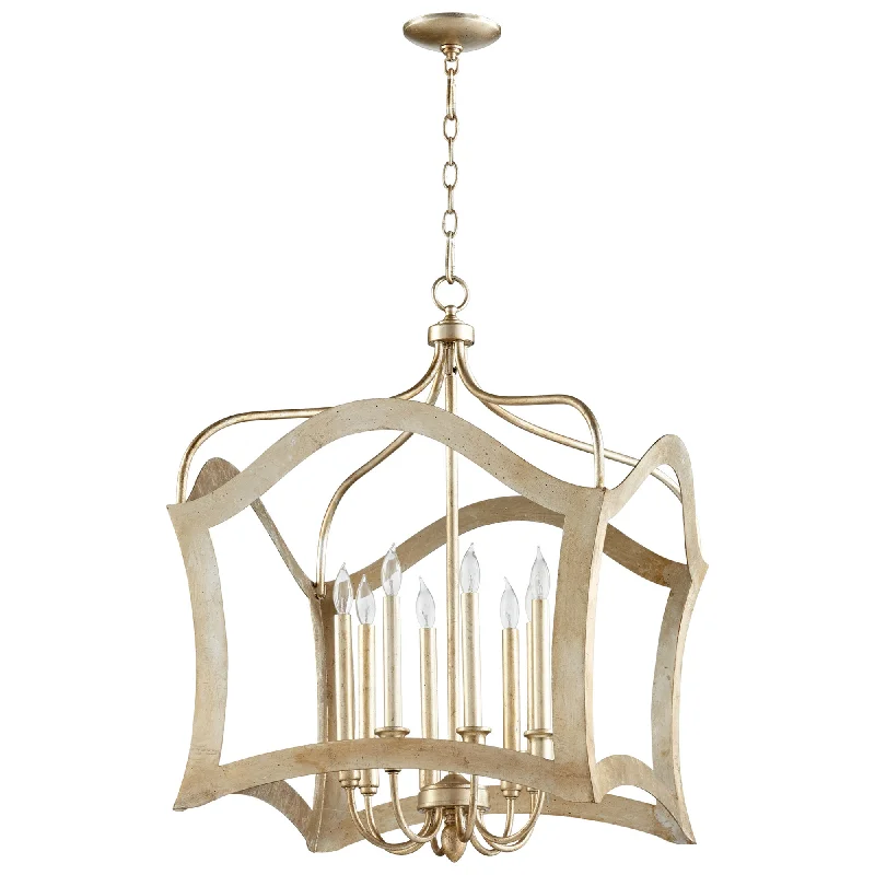 Chandeliers with Metal Frames in Copper FinishChandeliers with Metal Frames in Copper FinishMilan Eight Light Pendant