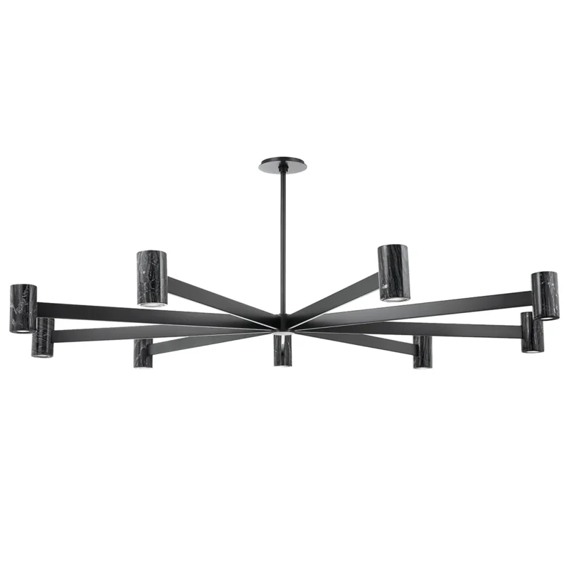 Chandeliers with Adjustable Height for Custom InstallationChandeliers with Adjustable Height for Custom InstallationPREDOCK 9 LIGHT CHANDELIER