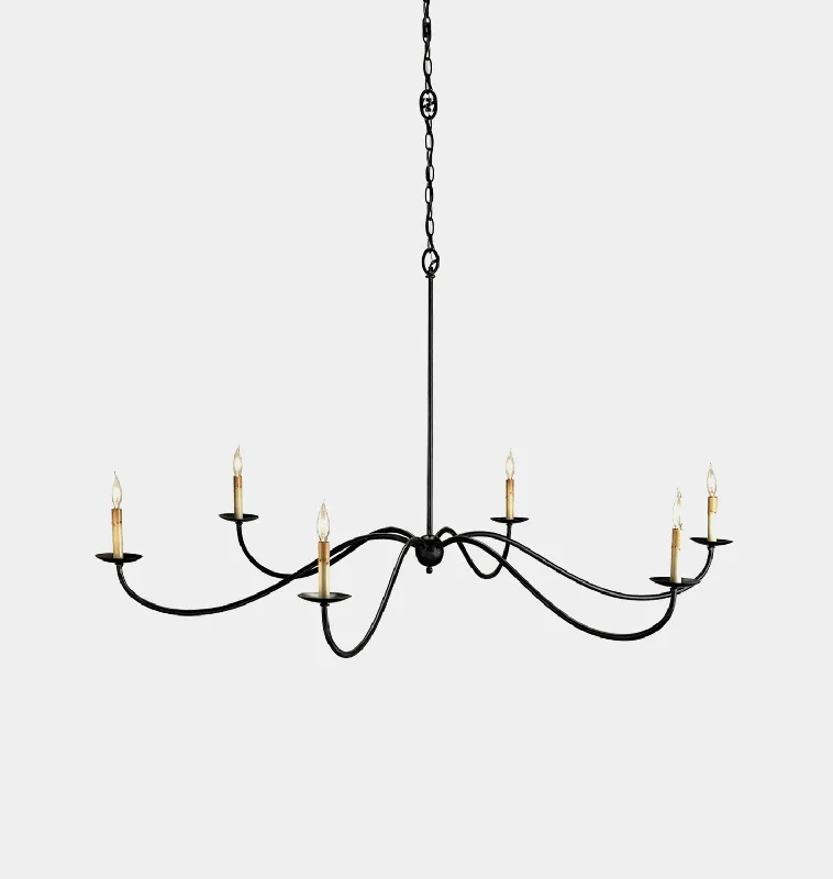French Country Chandeliers with a Romantic AuraFrench Country Chandeliers with a Romantic AuraPulpo Black Chandelier