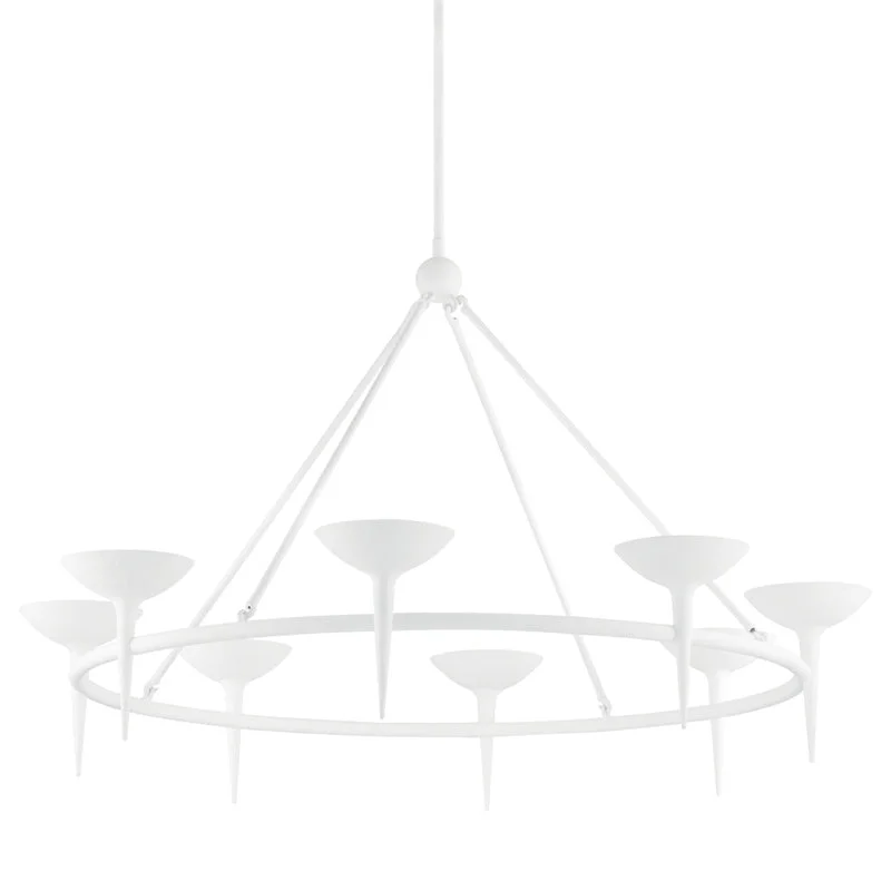Chandeliers with Metal Frames in Silver FinishChandeliers with Metal Frames in Silver FinishCecilia Chandelier
