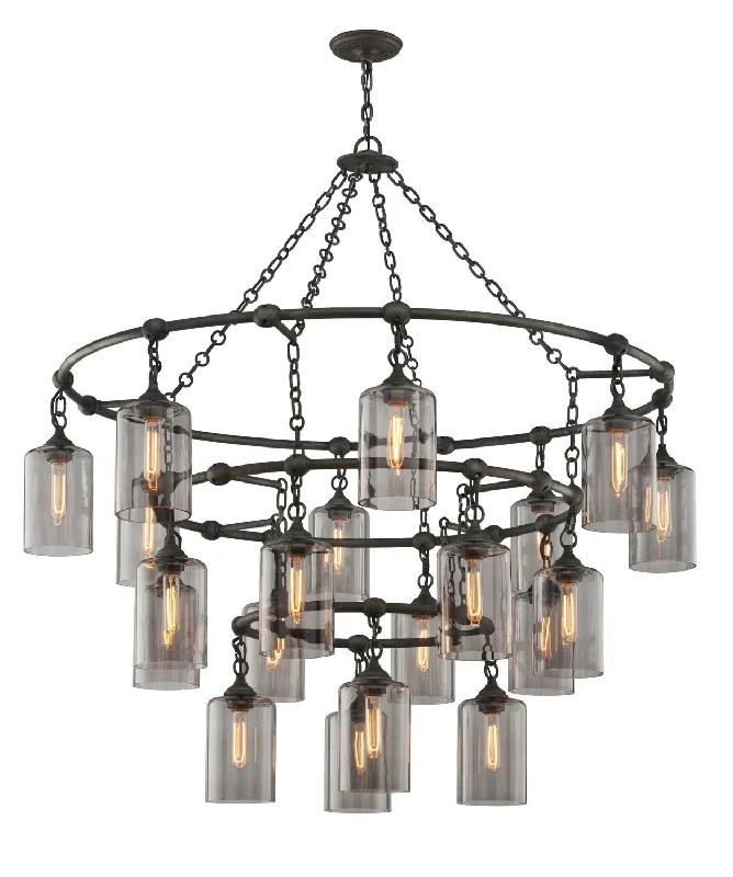 Chandeliers with Metal Frames in Copper FinishChandeliers with Metal Frames in Copper FinishGotham 20 Light Pendant