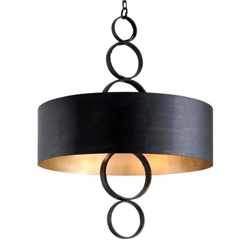 Chandeliers with Metal Frames in Bronze FinishChandeliers with Metal Frames in Bronze FinishRivington Pendant