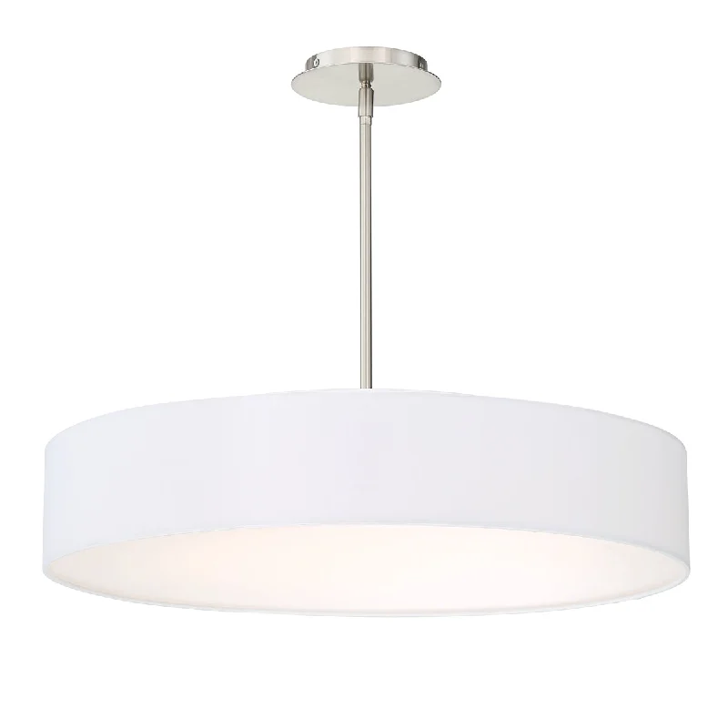 Chandeliers with Frosted Glass for a Softer Light DiffusionChandeliers with Frosted Glass for a Softer Light DiffusionWAC Manhattan PD-13726-BN Chandelier Light - Brushed Nickel