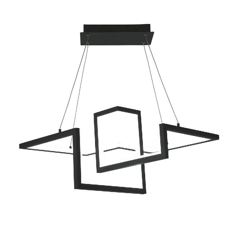 Modern Crystal Chandeliers for Contemporary HomesModern Crystal Chandeliers for Contemporary HomesWAC Minecraft PD-17023-BK Chandelier Light - Black