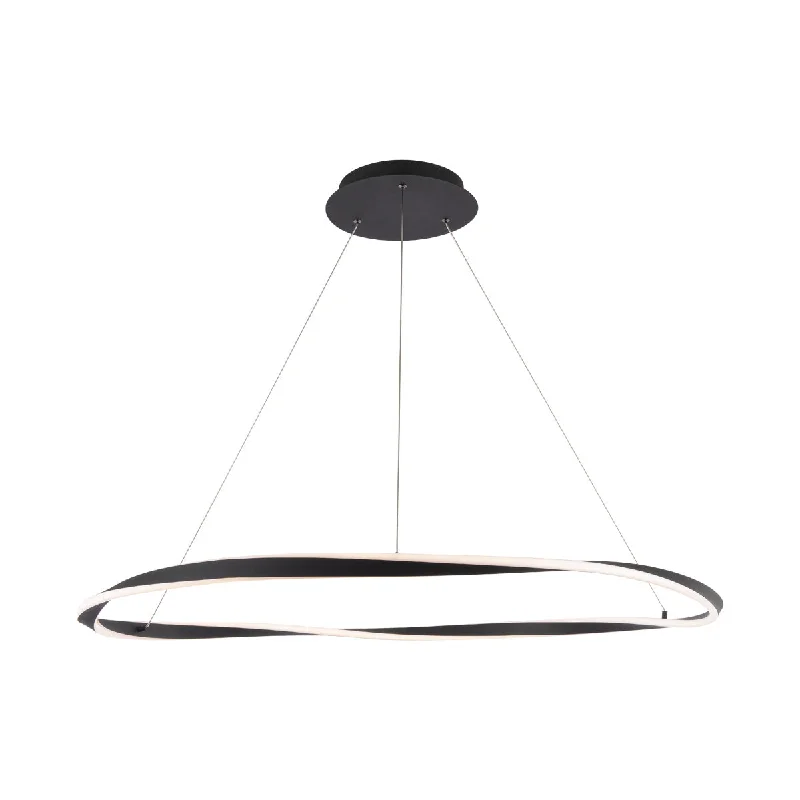 Oversized Chandeliers as a Statement Piece in Living RoomsOversized Chandeliers as a Statement Piece in Living RoomsWAC Eternal PD-18041-BK Chandelier Light - Black