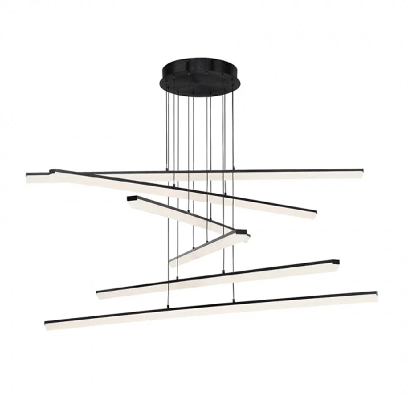 Art Deco Chandeliers for a Retro - Glam LookArt Deco Chandeliers for a Retro - Glam LookWAC Stack PD-29806-BK Chandelier Light - Black