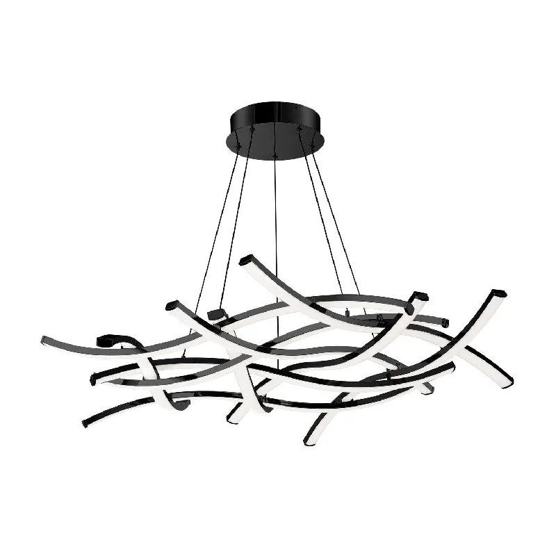 Chandeliers for Living Rooms to Create a Focal PointChandeliers for Living Rooms to Create a Focal PointWAC Divergence PD-60944-BK Chandelier Light - Black