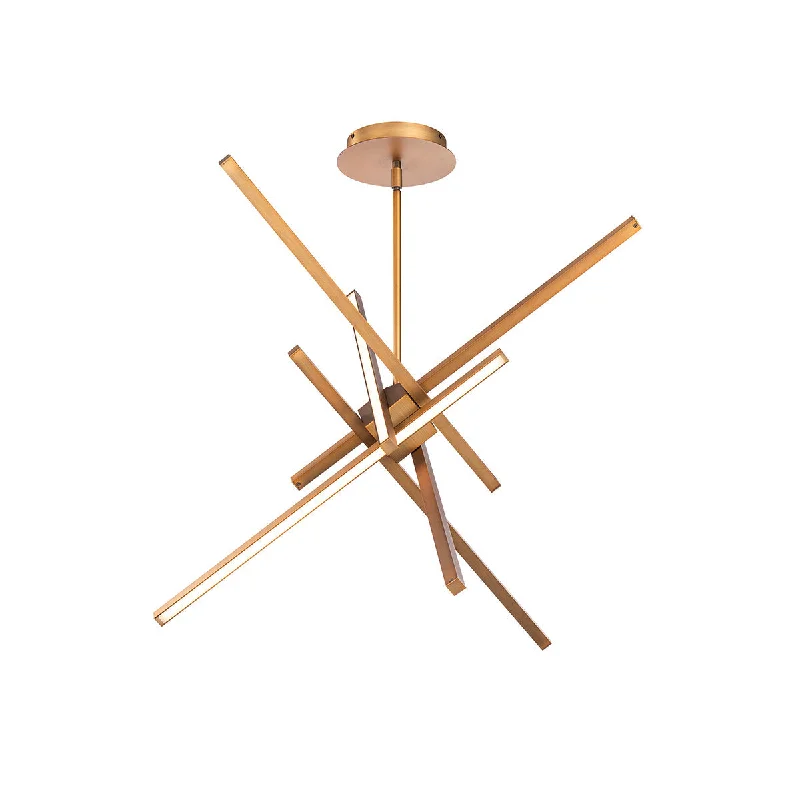 Chandeliers for Dining Rooms to Set the Mood for MealsChandeliers for Dining Rooms to Set the Mood for MealsWAC Parallax PD-73129-AB Chandelier Light - Aged Brass