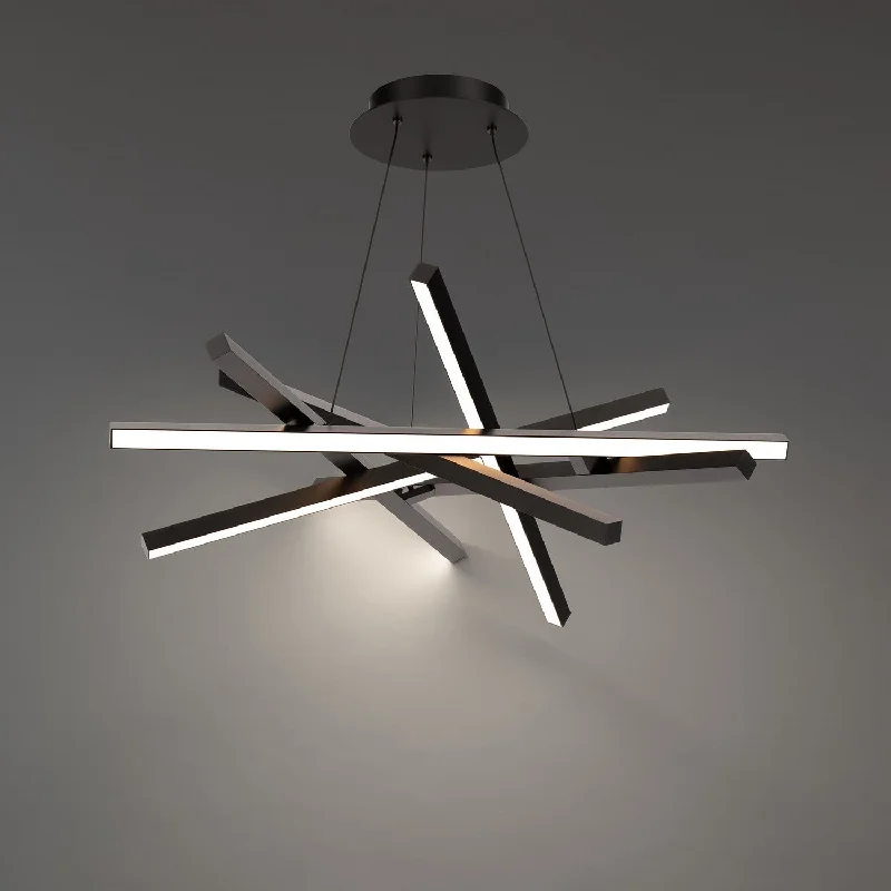 Chandeliers with Adjustable Arms for Directional LightingChandeliers with Adjustable Arms for Directional LightingWAC Parallax PD-73134-BK Chandelier Light - Black