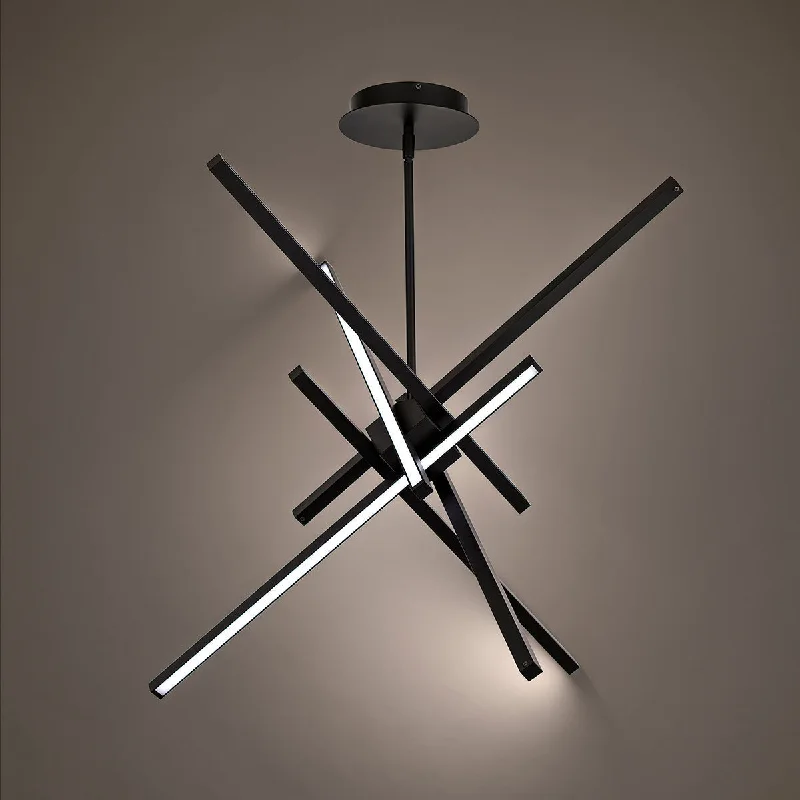 Chandeliers with Venetian Glass for a Luxurious LookChandeliers with Venetian Glass for a Luxurious LookWAC Parallax PD-73139-BK Chandelier Light - Black