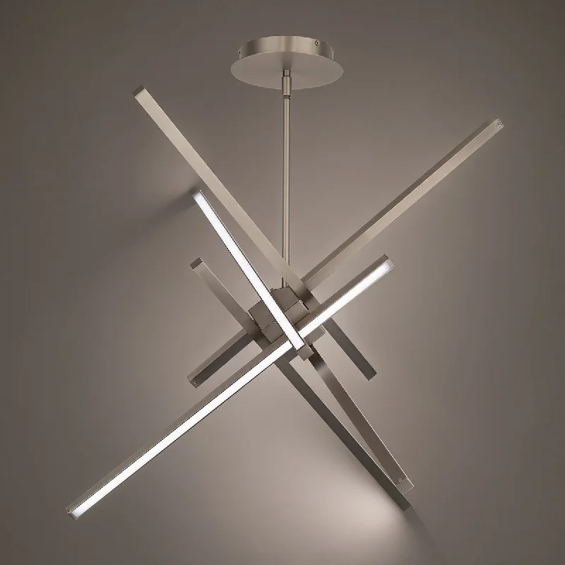 Mid - Century Modern Chandeliers for Vintage AppealMid - Century Modern Chandeliers for Vintage AppealWAC Parallax PD-73139-BN Chandelier Light - Brushed Nickel