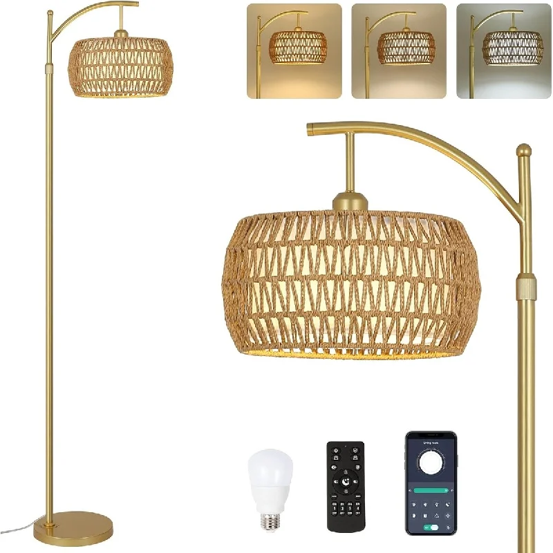 Modern Minimalist Floor Lamp for Contemporary Living RoomsModern Minimalist Floor Lamp for Contemporary Living Rooms3 Color Temperatures Arc Floor Lamp w/ Remote & Stepless Dimmable Bulb