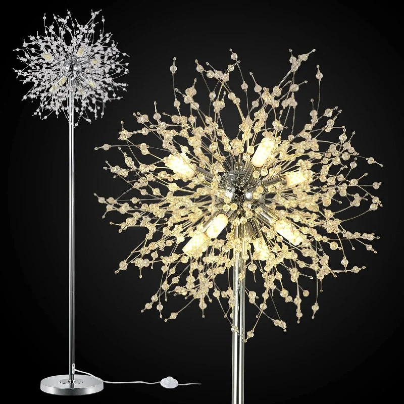 Fabric Floor Lamp with a Linen Shade for a Relaxed AestheticFabric Floor Lamp with a Linen Shade for a Relaxed Aesthetic69" Modern Crystal Floor Lamp 32 Firework Crystal Harnesses Included