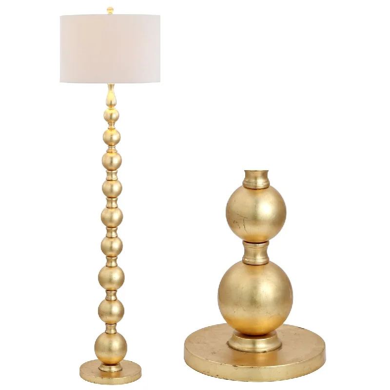 Marble Base Floor Lamp for a Touch of LuxuryMarble Base Floor Lamp for a Touch of LuxuryAdriana 62.5" Metal LED Floor Lamp, Gold by JONATHAN Y - 62.5" H x 16" W x 16" D