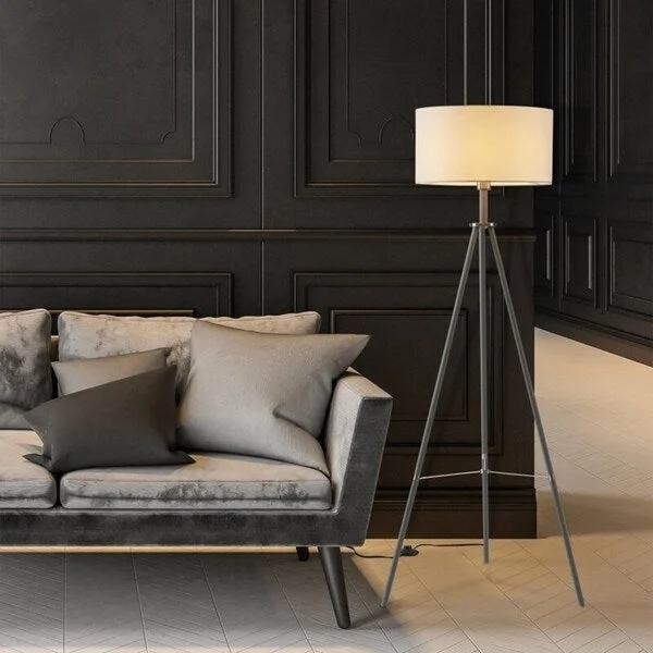 Victorian Style Floor Lamp for Traditional and Elegant InteriorsVictorian Style Floor Lamp for Traditional and Elegant InteriorsAmbiore Miller Tripod Floor Lamp - Grey