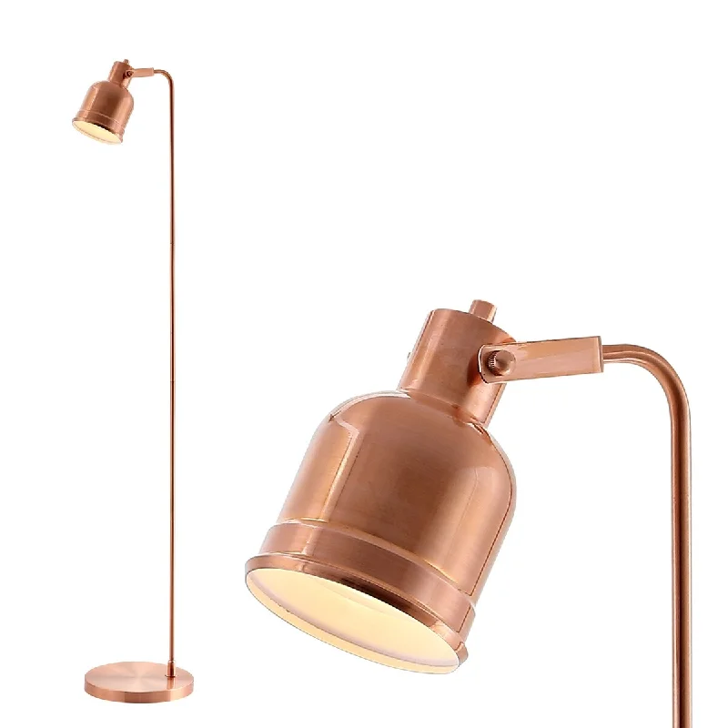 Industrial Style Floor Lamp with Exposed Bulbs for Loft ApartmentsIndustrial Style Floor Lamp with Exposed Bulbs for Loft ApartmentsBrandon 57" Metal Task LED Floor Lamp, Copper by JONATHAN Y