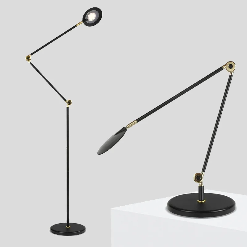 Industrial Style Floor Lamp with Exposed Bulbs for Loft ApartmentsIndustrial Style Floor Lamp with Exposed Bulbs for Loft ApartmentsBrightech Sage 68 in. Classic Black Industrial 3-Way Dimming and Color Temperature Adjustable LED Floor Lamp