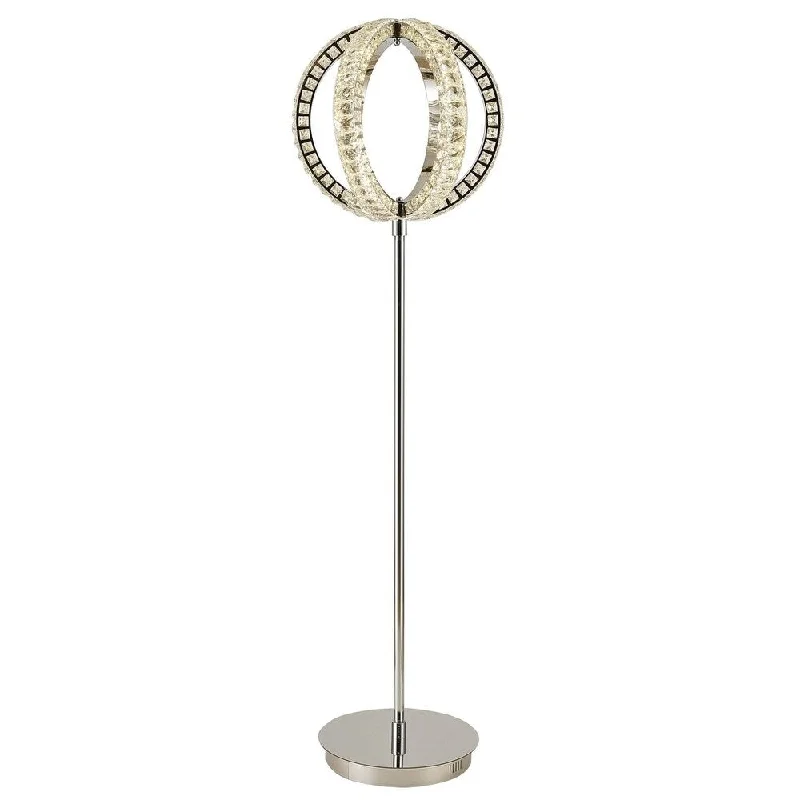 Marble Base Floor Lamp for a Touch of LuxuryMarble Base Floor Lamp for a Touch of LuxuryChrome Metal LED Floor Lamp With Clear Crystals