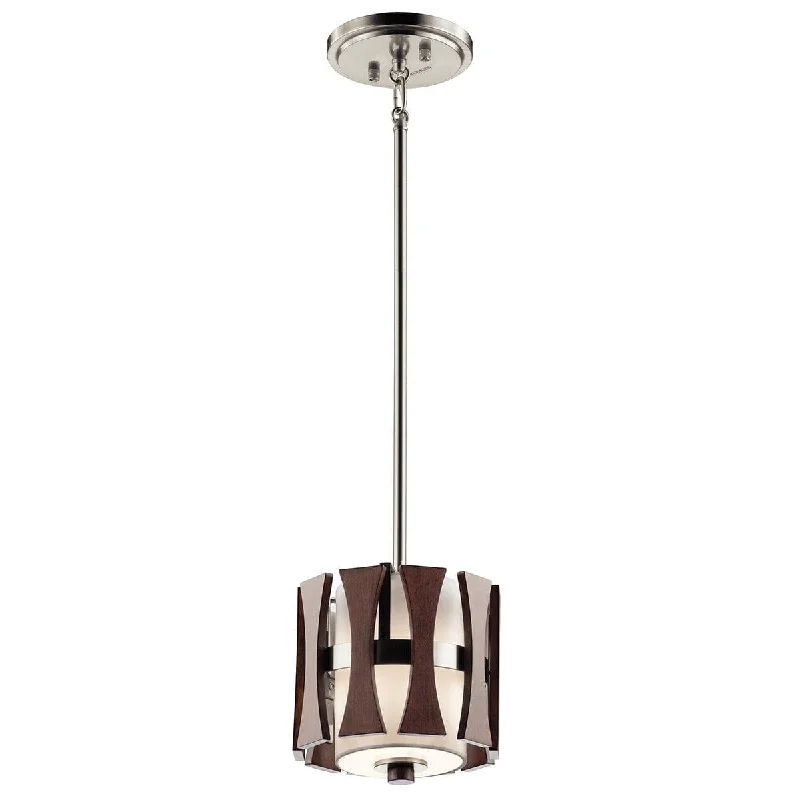 Wood Floor Lamp with Natural Grain for a Warm and Organic FeelWood Floor Lamp with Natural Grain for a Warm and Organic FeelKichler Cirus 1 Light Wood Mini Ceiling Pendant