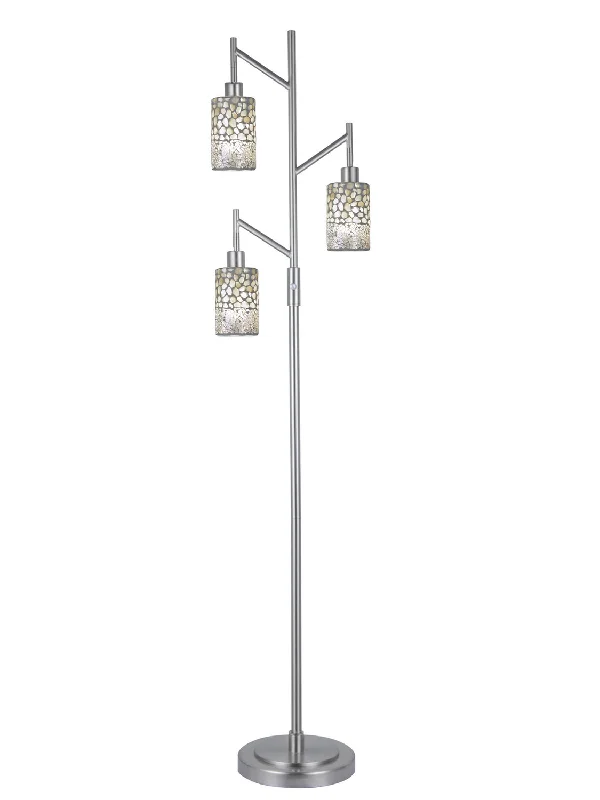 Fabric Floor Lamp with a Linen Shade for a Relaxed AestheticFabric Floor Lamp with a Linen Shade for a Relaxed AestheticDale Tiffany PF12359 Sandfield/Alps Lamp Satin Nickel