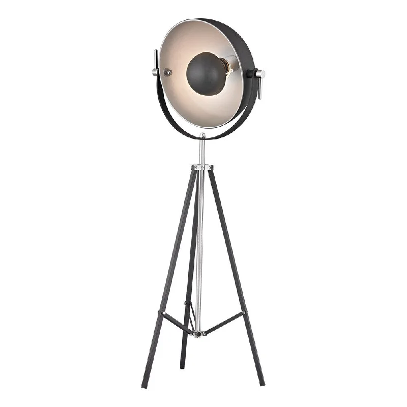 Industrial Style Floor Lamp with Exposed Bulbs for Loft ApartmentsIndustrial Style Floor Lamp with Exposed Bulbs for Loft ApartmentsDimond Backstage 1-light Matte Black and Polished Nickel Floor Lamp