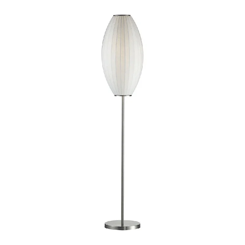 Fabric Floor Lamp with a Linen Shade for a Relaxed AestheticFabric Floor Lamp with a Linen Shade for a Relaxed AestheticDimond Rain Cloud Floor Lamp
