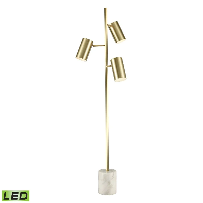 Metal Floor Lamp with a Matte Black Finish for a Sleek LookMetal Floor Lamp with a Matte Black Finish for a Sleek LookElk Home Dien Honey Brass With Metal Shade 3 Light Floor Lamp