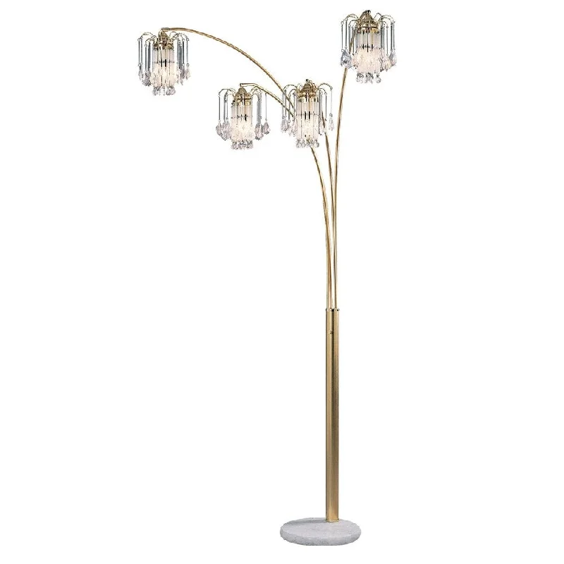 Industrial Style Floor Lamp with Exposed Bulbs for Loft ApartmentsIndustrial Style Floor Lamp with Exposed Bulbs for Loft ApartmentsFrench Gold 4-Arch Floor Lamp