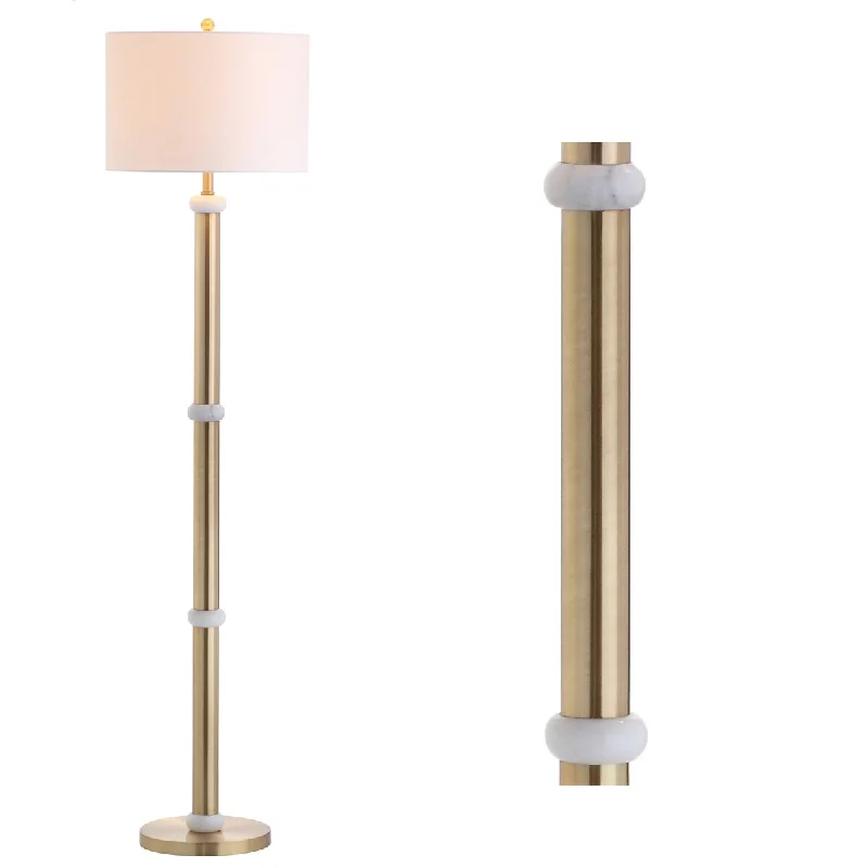 Metal Floor Lamp with a Matte Black Finish for a Sleek LookMetal Floor Lamp with a Matte Black Finish for a Sleek LookGregory 60.5" Metal/Marble LED Floor Lamp, Brass Gold/White by JONATHAN Y - 60.5" H x 15" W x 15" D Metal Floor Lamp with a Matte Black Finish for a Sleek LookMetal Floor Lamp with a Matte Black Finish for a Sleek LookGregory 60.5" Metal/Marble LED Floor Lamp, Brass Gold/White by JONATHAN Y - 60.5" H x 15" W x 15" D