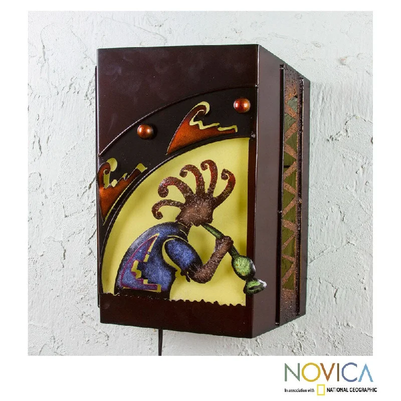  Way Switch Floor Lamp for Multiple Light Intensity Levels Way Switch Floor Lamp for Multiple Light Intensity LevelsHandmade Iron 'Song of Kokopelli' Wall Lamp (Mexico)