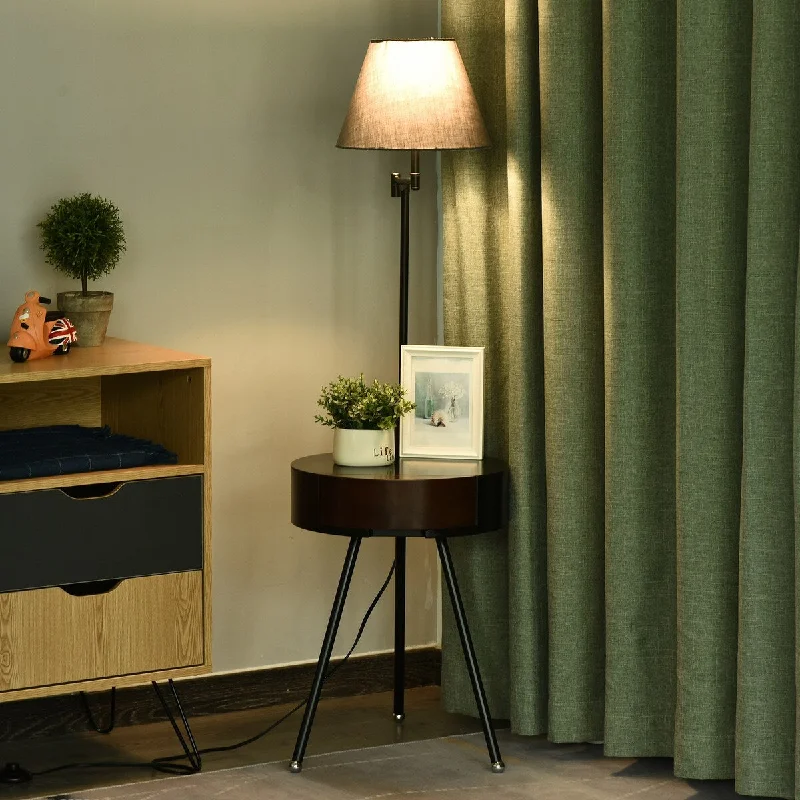 Marble Base Floor Lamp for a Touch of LuxuryMarble Base Floor Lamp for a Touch of LuxuryHOMCOM 67" Multifunctional Floor Lamp with Shelf Height Adjustable Standing Lamp 2-in-1 E26 Lamp Holder Steel - Bronze