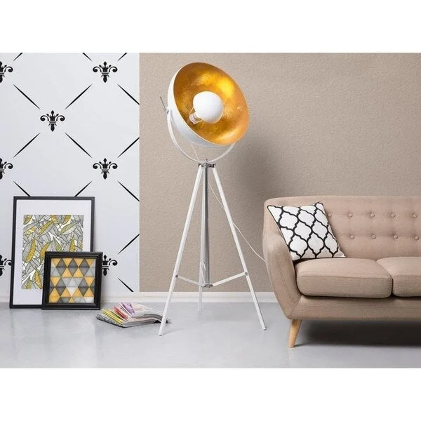 Adjustable Height Floor Lamp for Versatile Lighting NeedsAdjustable Height Floor Lamp for Versatile Lighting NeedsIndustrial Floor Lamp White THAMES II