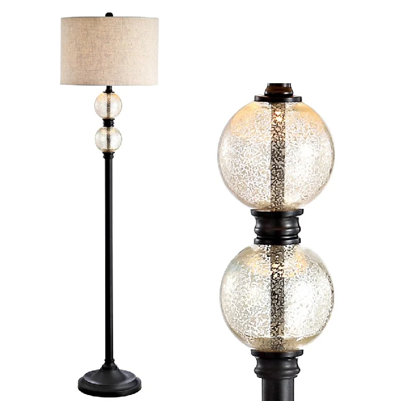 Glass Floor Lamp with Frosted Shades for Soft Diffused LightGlass Floor Lamp with Frosted Shades for Soft Diffused LightJanuary 60" Glass/Metal LED Floor Lamp, Mercury Glass/Oil Rubbed Bronze by JONATHAN Y - 60" H x 15" W x 15" D Glass Floor Lamp with Frosted Shades for Soft Diffused LightGlass Floor Lamp with Frosted Shades for Soft Diffused LightJanuary 60" Glass/Metal LED Floor Lamp, Mercury Glass/Oil Rubbed Bronze by JONATHAN Y - 60" H x 15" W x 15" D